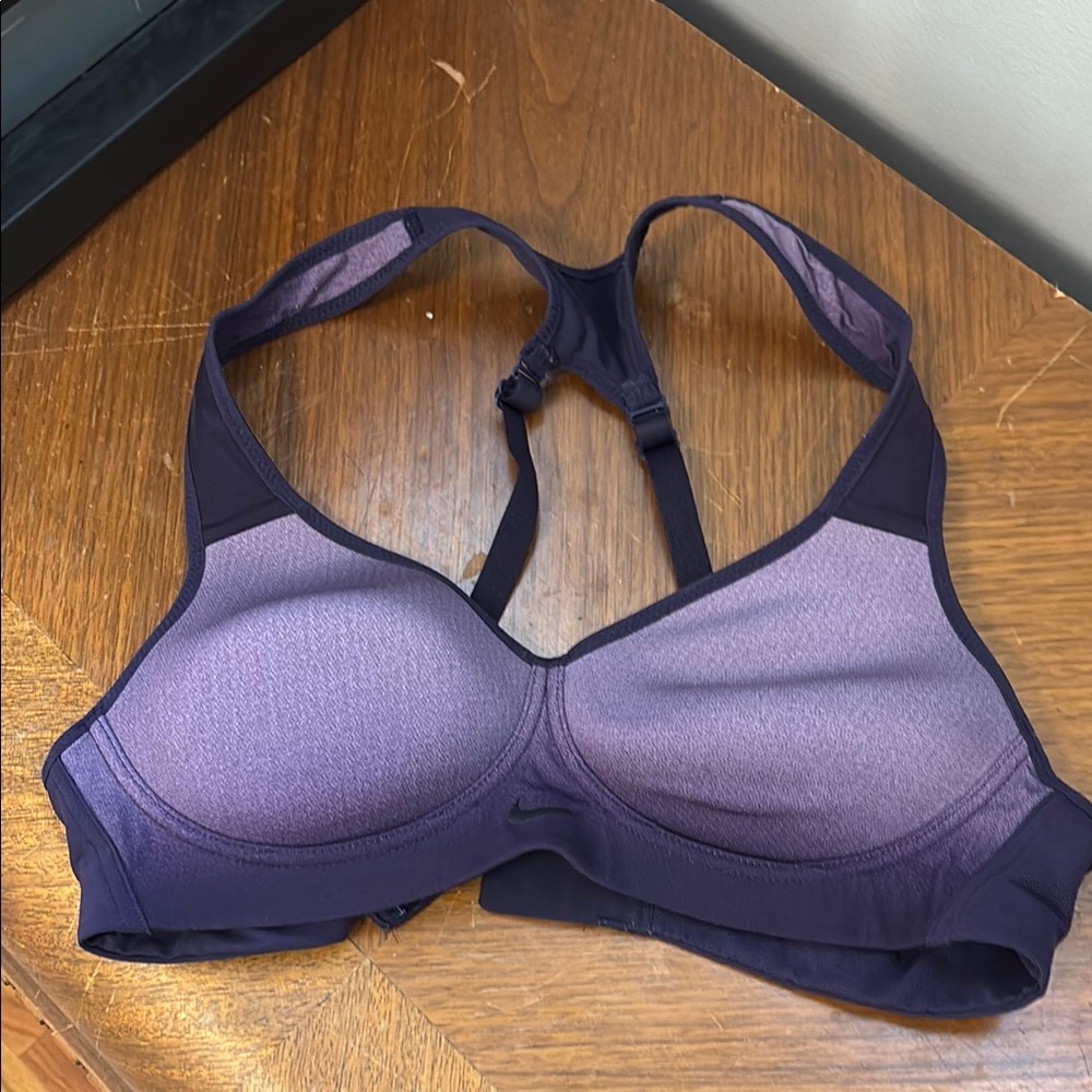 Nike Purple Sports Bra Moisture-Wicking Racerback